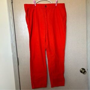 Bright Orange Corduroy Jeans - GAP - Size 14